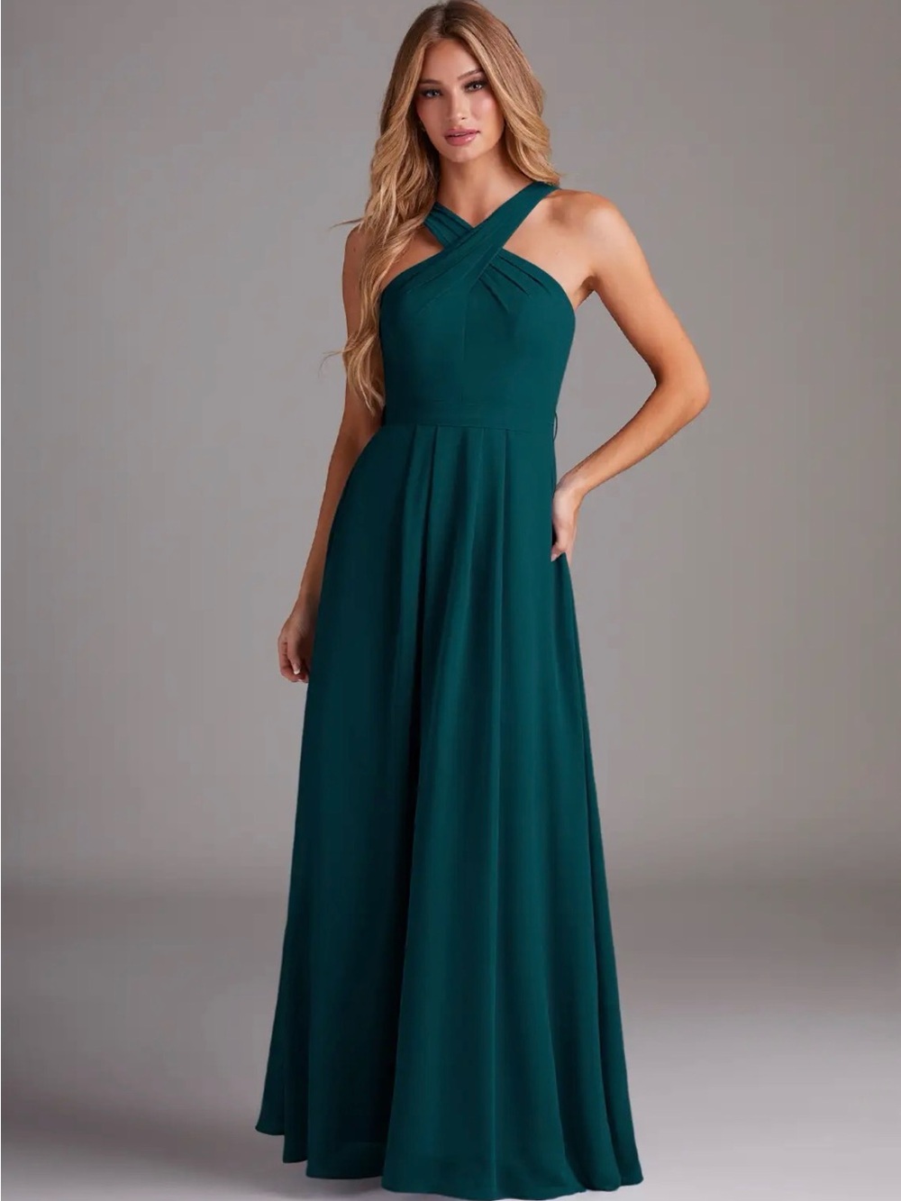 NOT ALTERED Azazie Bridesmaid Dixie Dress in Pine